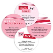 Sellos para embalaje con diseño de Be Merry, personalizados