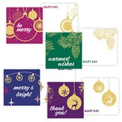 Bright Holiday Mini Thank You Notes