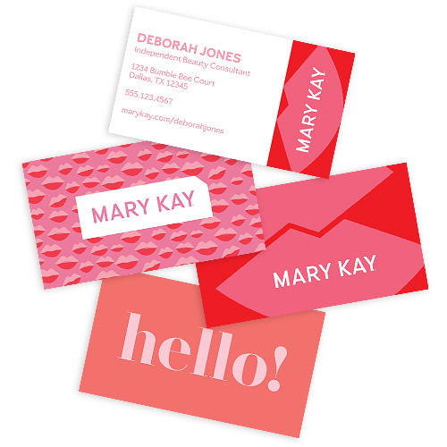 Tarjetas de presentación Splash, rosadas
