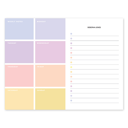 Bloc de notas con calendario Color Block