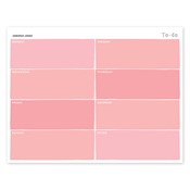Bloc de notas con calendario Color Swatch, rosado