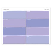Bloc de notas con calendario Color Swatch, púrpura
