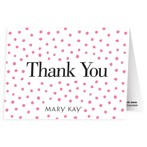 Dots Thank You Notes - Personalized