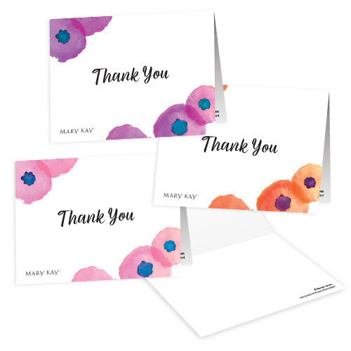 Notas de agradecimiento florales - Personalizadas