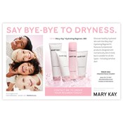 Tarjetas para muestras de rutina de hidratación Mary Kay, personalizadas