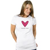Camiseta con corazón brillante
