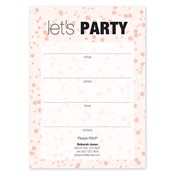 Spotted Fill In Invitations