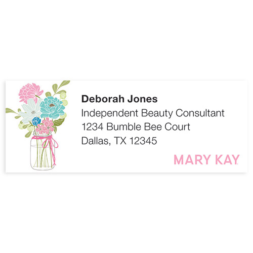 Country Chic Bouquet Address Labels