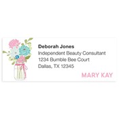 Country Chic Bouquet Address Labels