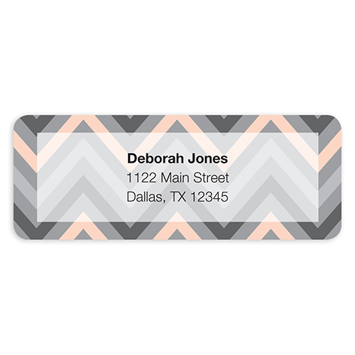 Mary Kay Chevron Splash Grey Address Labels MKConnections
