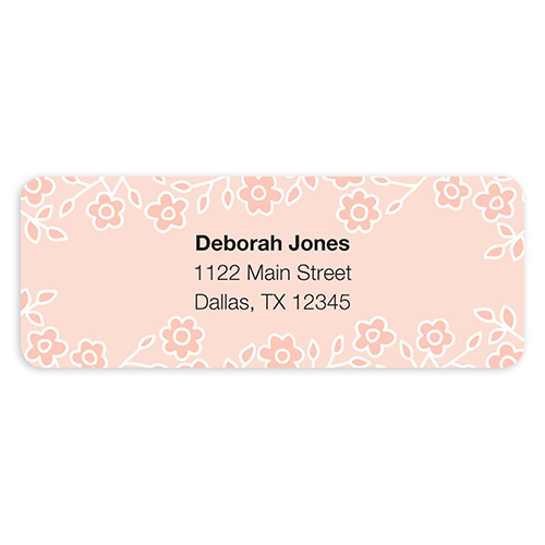 Flirty Floral Address Labels