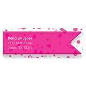 Let's Party Pink Address Labels