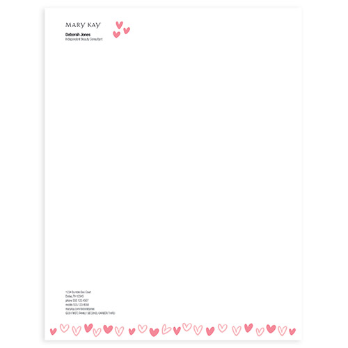 Heartfelt Letterhead Sheets