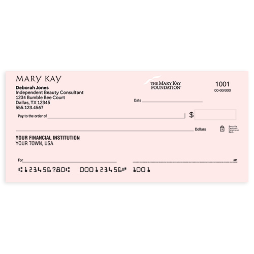 Cheques de la Mary Kay Foundation