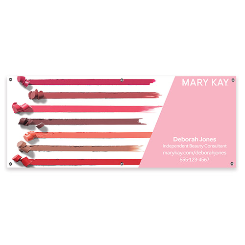 Lip Color Hanging Banner, Personalized