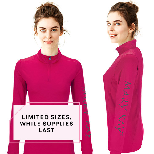 Mary Kay Quarter Zip Pink Pullover
