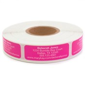 Etiquetas para pedidos de reposición de productos, rosado brillante