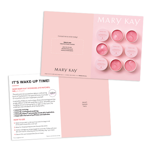 Mary Kay Hydrogel Eye Patches Sample Cards, Personalized