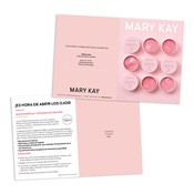 Tarjetas para muestras de parches de hidrogel para ojos Mary Kay - Español, personalizadas