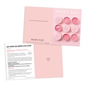 Tarjetas para muestras de parches de hidrogel para ojos Mary Kay - Español, no personalizadas
