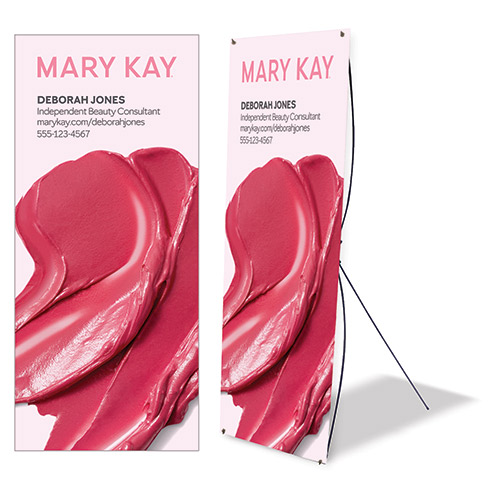 Cartel de pie personalizado para eventos, colores labiales