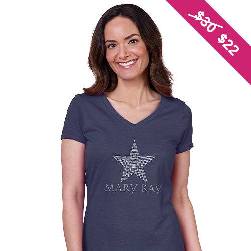 Camiseta con estrella de estrás Mary Kay